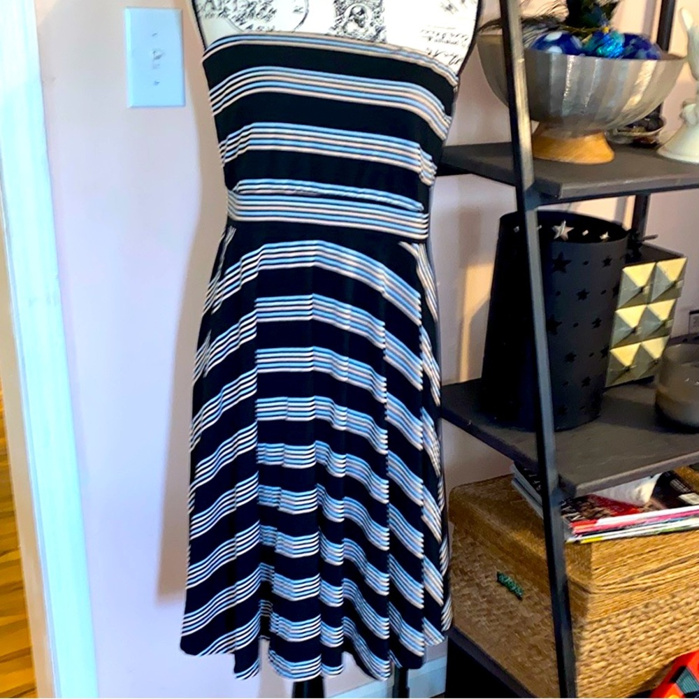 NWT Torrid Womens Size 2 (18/20) Removable Straps Multi Colored Stripe Dress